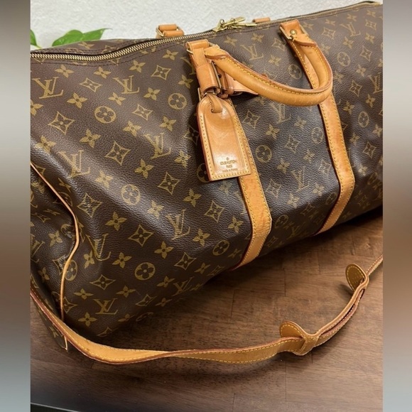Louis Vuitton Speedy Keepall Bandoliere 55 Monogram Bag Authenticated w Dustbag - Picture 2 of 10